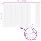 Recinzione Esagonale Grigio PVC 0,6 x 25 m