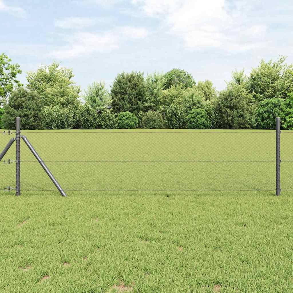 Recinzione Esagonale Grigio PVC 0,4 x 50 m
