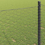 Recinzione Esagonale Grigio PVC 0,6 x 50 m