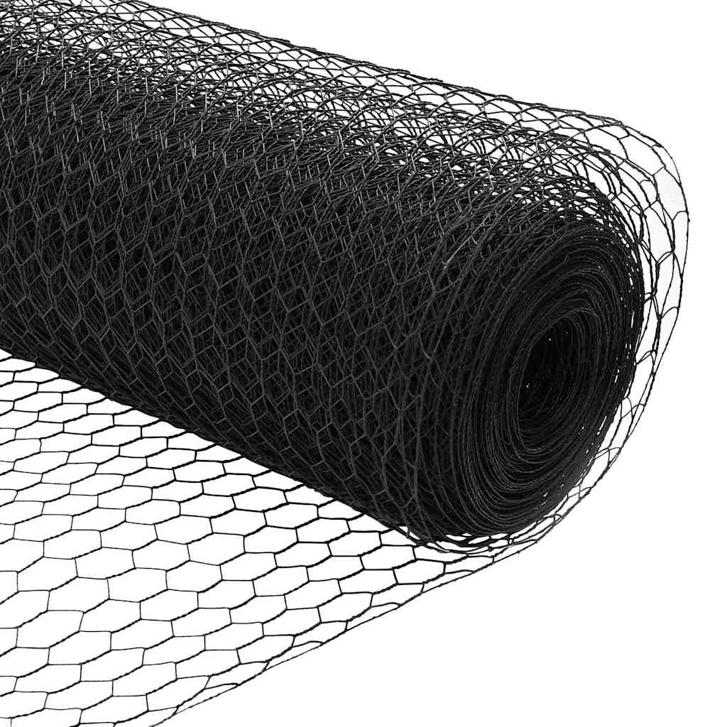 Recinzione Esagonale Grigio PVC 1,6 x 50 m