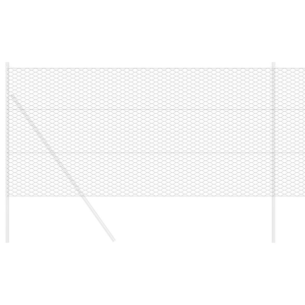 Recinzione Esagonale Grigio PVC 1,2 x 100 m