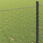 Recinzione Esagonale Grigio PVC 1,5 x 100 m