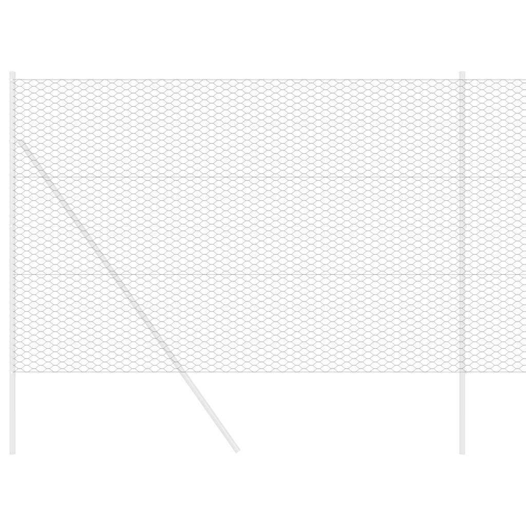 Recinzione Esagonale Grigio PVC 1,5 x 100 m