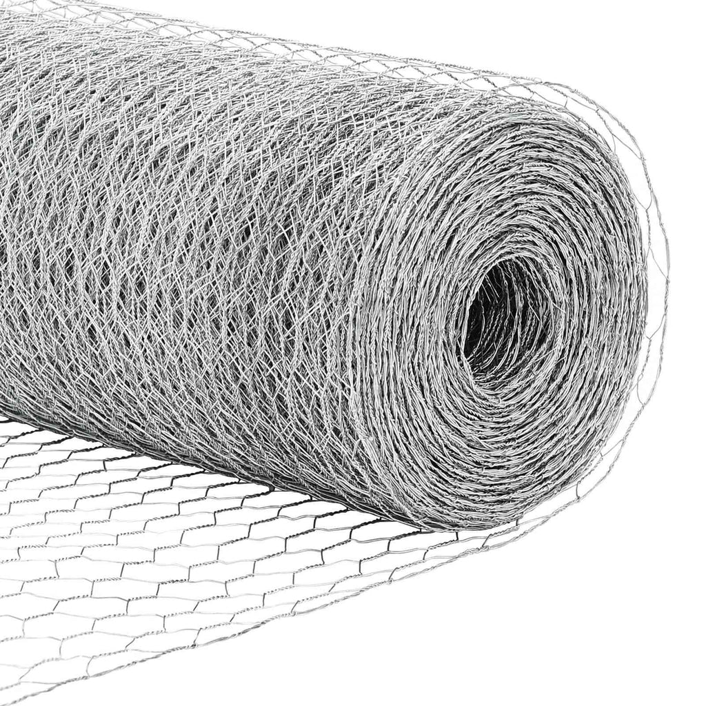 Recinzione Esagonale Argento 10 x 0,4 m Acciaio Zincato
