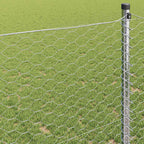 Recinzione Esagonale Argento 0,5 x 10 m Acciaio zincato