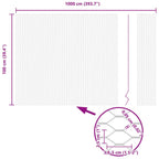 Recinzione Esagonale Argento 10 x 1 m Acciaio Zincato