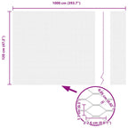 Recinzione Esagonale Argento 1,2 x 10 m Acciaio Zincato