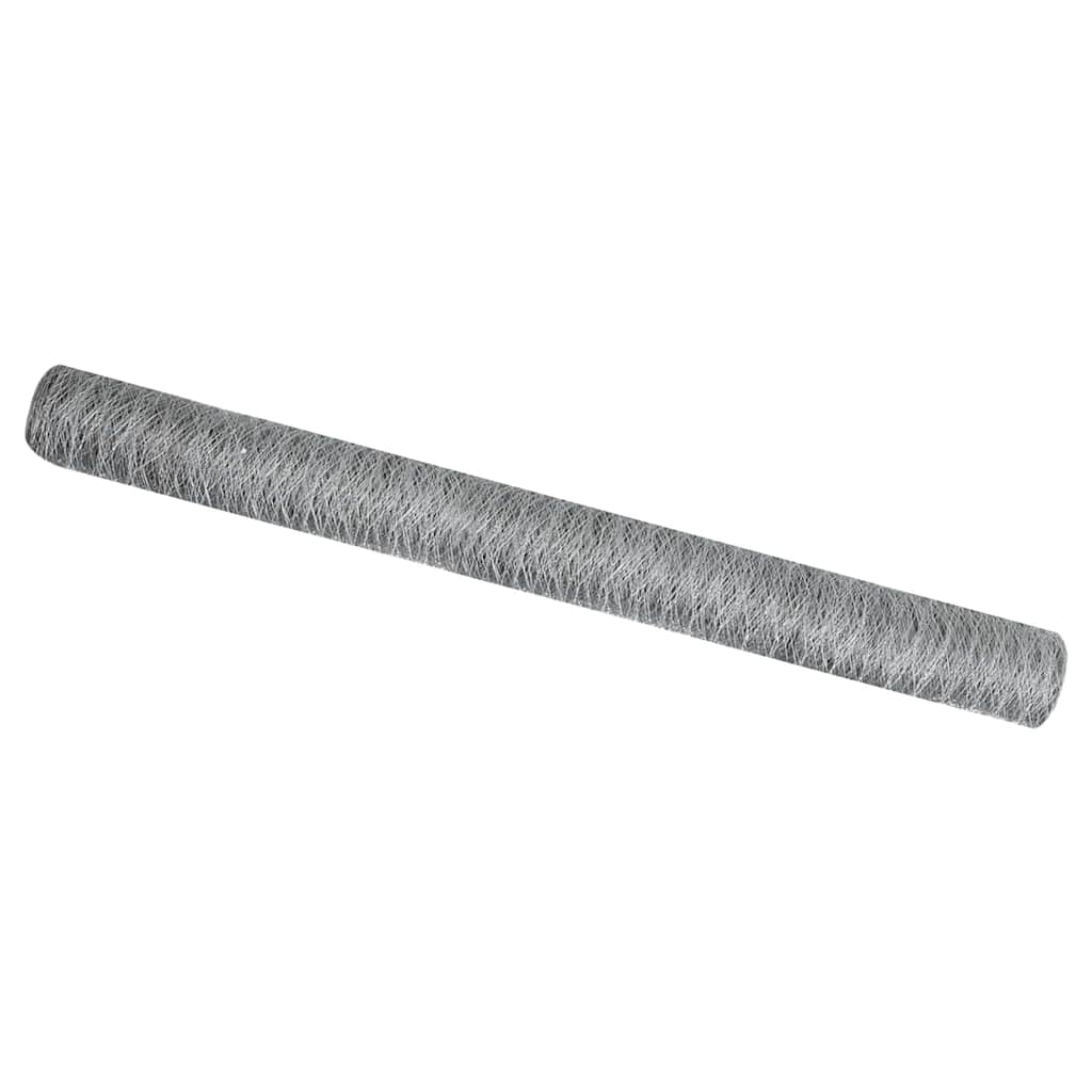 Recinzione Esagonale Argento 1,5 x 10 m Acciaio Zincato
