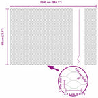 Recinzione Esagonale Argento 0,6 x 25 m Acciaio zincato