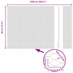Recinzione Esagonale Argento 0,8 x 25 m Acciaio Zincato