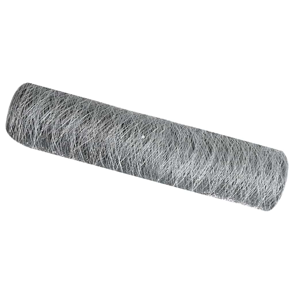 Recinzione Esagonale Argento 0,4 x 50 m Acciaio Zincato
