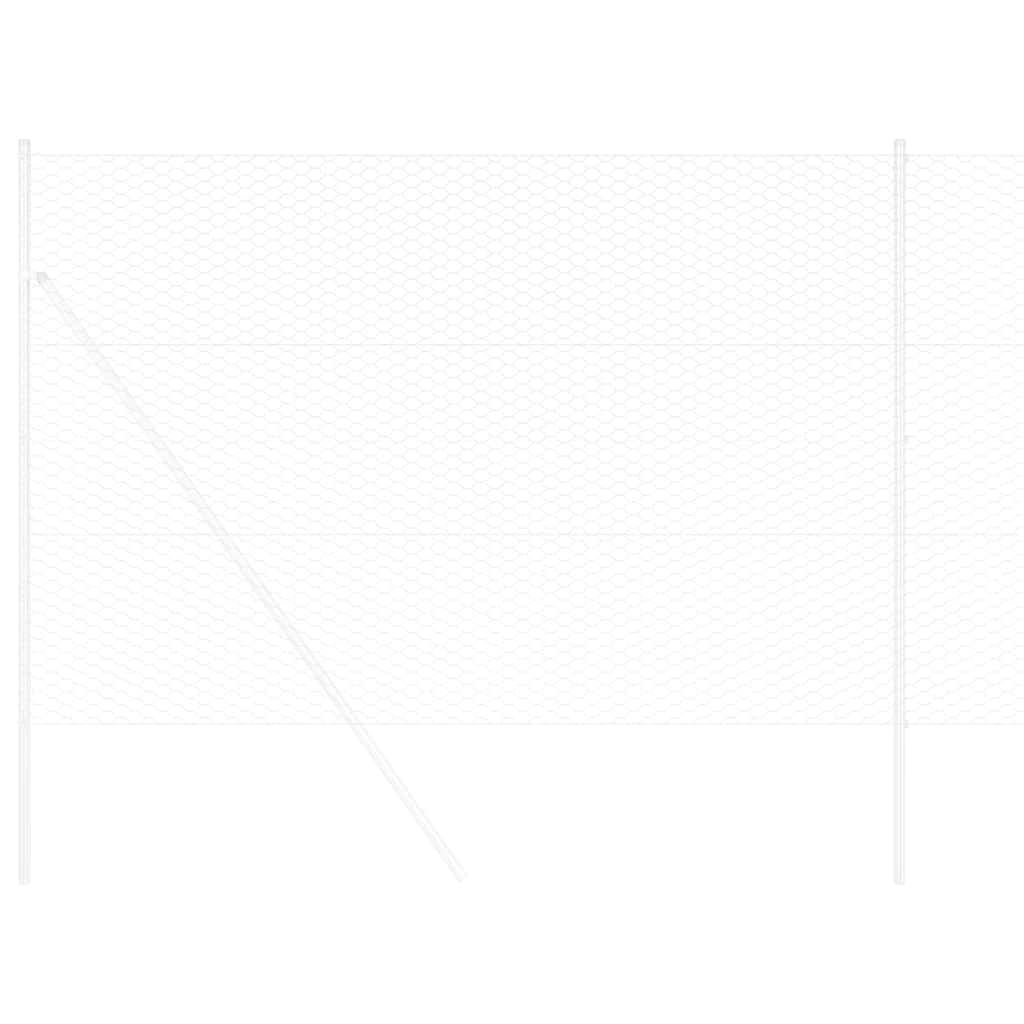 Recinzione Esagonale Argento 1,5 x 50 m Acciaio Zincato