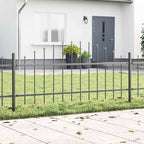Recinzione da Giardino Woerden Acciaio Verniciato Grigio 170x115 cm - 2 Pannelli
