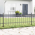 Recinzione per Giardino Woerden 5 pcs Acciaio Verniciato Grigio 170x115 cm
