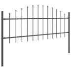 Recinzione per Giardino Woerden 5 pcs Acciaio Verniciato Grigio 170x115 cm