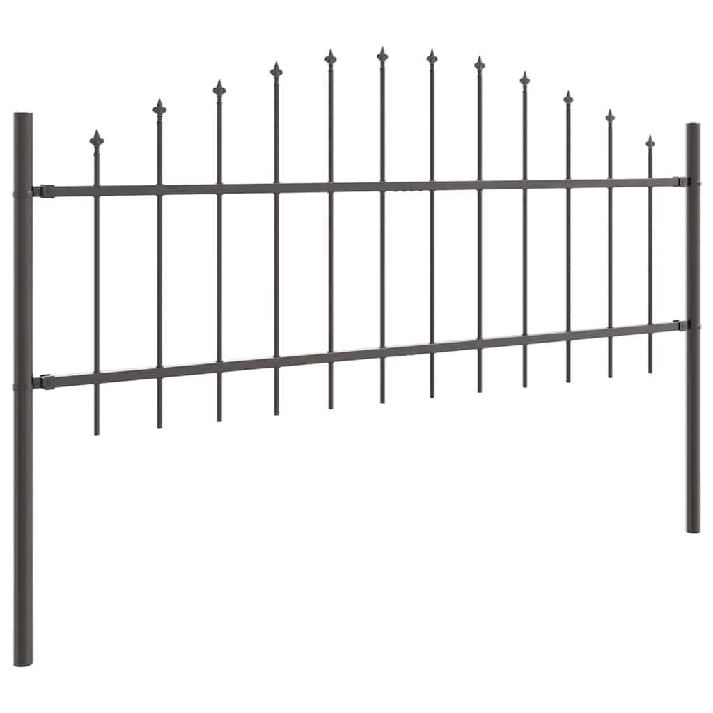 Recinzione per Giardino Woerden 8 pz Acciaio Grigio 170x115 cm