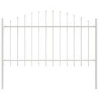 Recinzione per Giardino 4 pezzi Bianco 170 x 140 cm