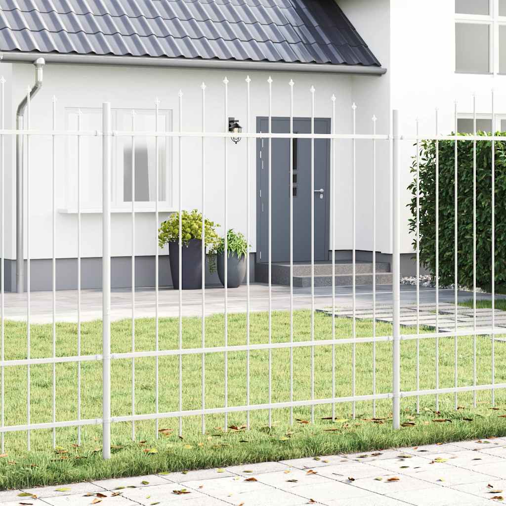 Recinzione per Giardino 4 pezzi Bianco 170 x 215 cm