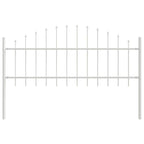 Recinzione per Giardino Woerden 5 pcs Bianco Acciaio Verniciato