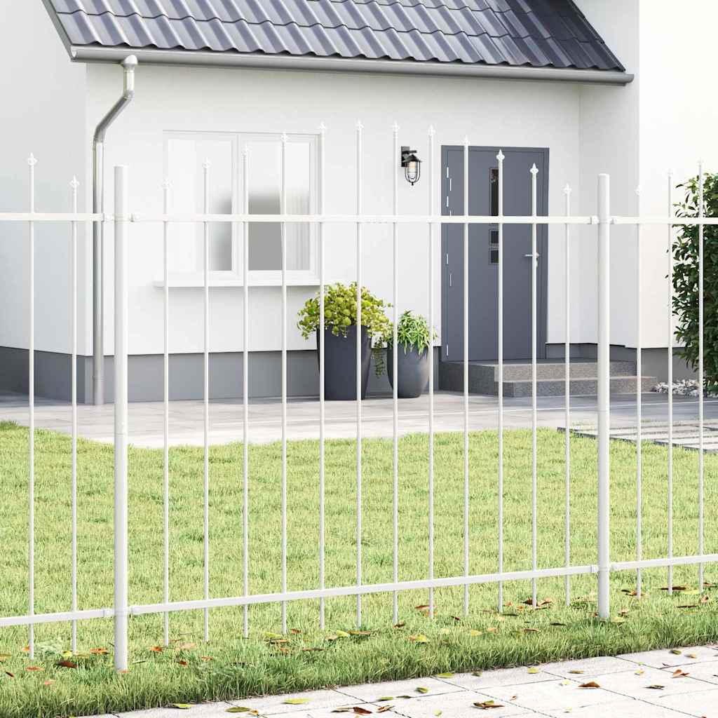 Recinzione per Giardino 7 pcs Bianco 170 x 165 cm