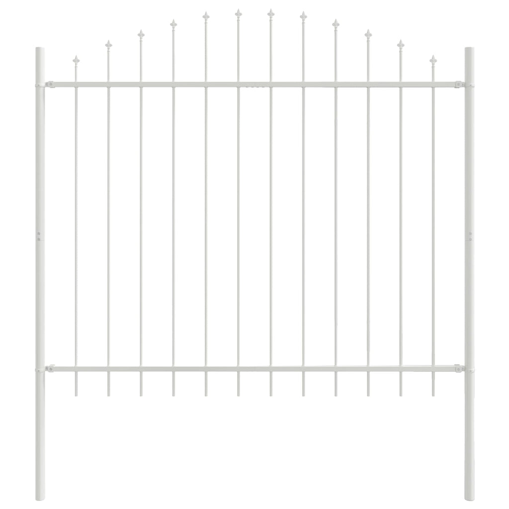 Recinzione per Giardino 7 pcs Bianco 170 x 165 cm