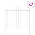 Recinzione per Giardino 7 pcs Bianco 170 x 165 cm