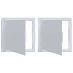Pannelli di Accesso 2 pz Bianco 15 x 15 cm Plastica ABS