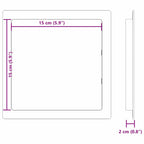 Pannelli di Accesso 2 pz Bianco 15 x 15 cm Plastica ABS