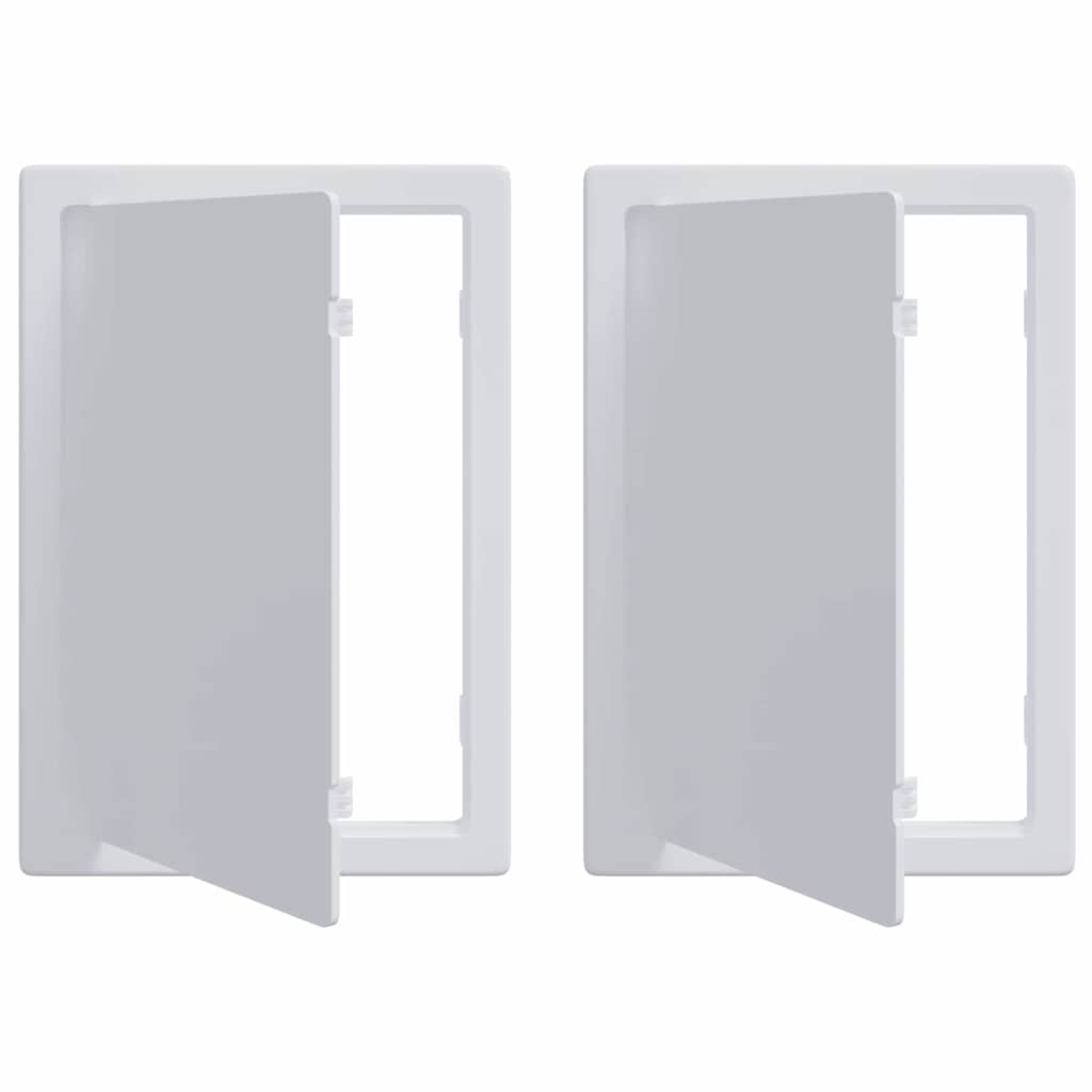 Pannelli di Accesso 2 pz Bianco 15 x 23 cm Plastica ABS
