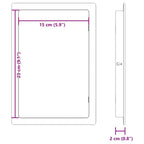 Pannelli di Accesso 2 pz Bianco 15 x 23 cm Plastica ABS