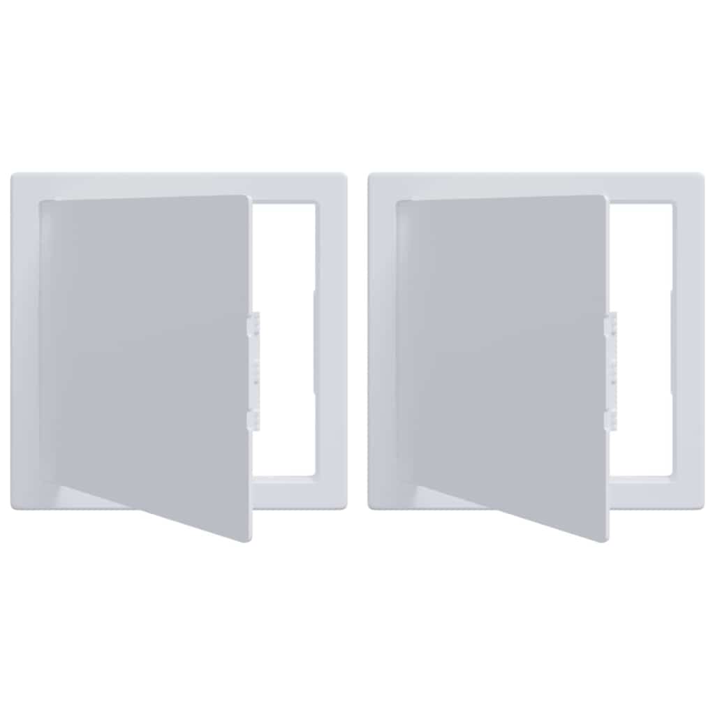 Pannelli di Accesso 2 pz Bianco 20 x 20 cm Plastica ABS