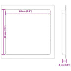 Pannelli di Accesso 2 pz Bianco 20 x 20 cm Plastica ABS
