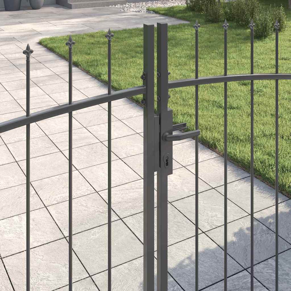 Cancello Doppio Woerden Grigio 299,5 x 149,5 cm Acciaio