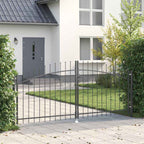 Cancello Doppio Woerden Grigio 299,5 x 149,5 cm Acciaio