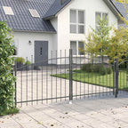 Cancello Doppio Woerden Grigio 299,5 x 149,5 cm Acciaio