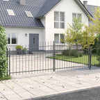 Cancello Doppio Woerden Grigio 400 x 174,5 cm Acciaio