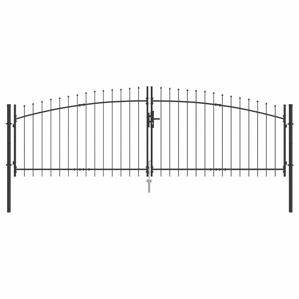 Cancello Doppio Woerden Grigio 400 x 174,5 cm Acciaio