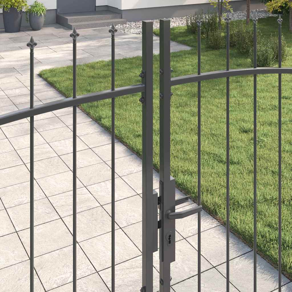 Cancello Doppio Woerden Grigio 400 x 224,5 cm Acciaio