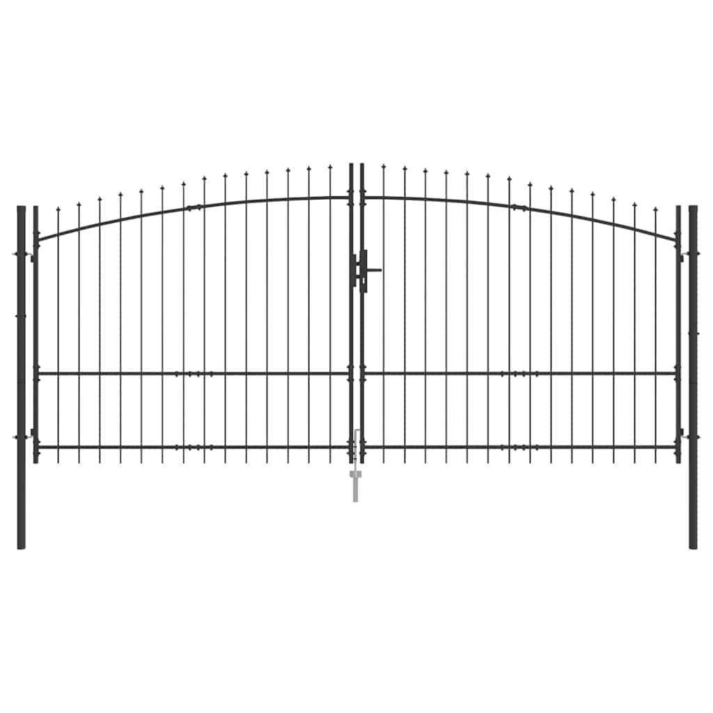 Cancello Doppio Woerden Grigio 400 x 224,5 cm Acciaio