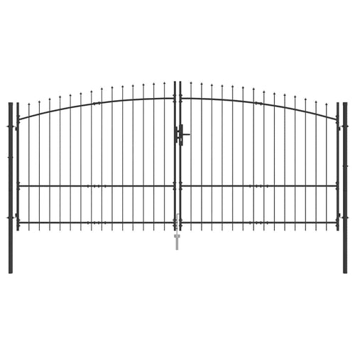 Cancello Doppio Woerden Grigio 400 x 224,5 cm Acciaio