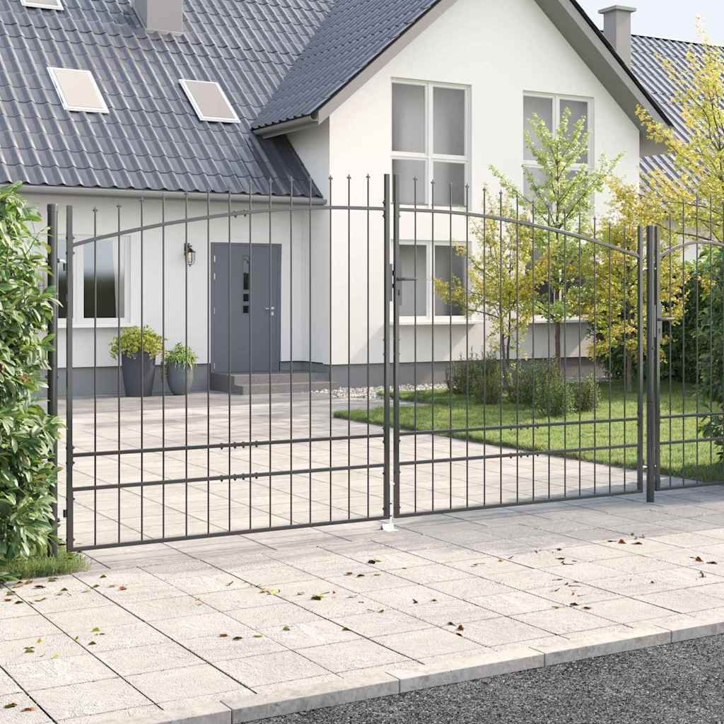 Cancello Doppio Woerden Grigio 400 x 249,5 cm Acciaio