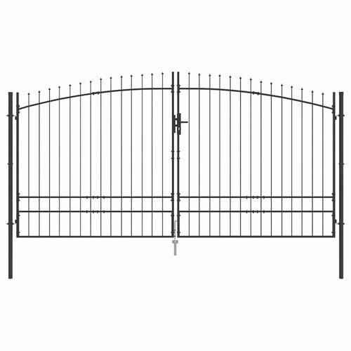 Cancello Doppio Woerden Grigio 400 x 249,5 cm Acciaio