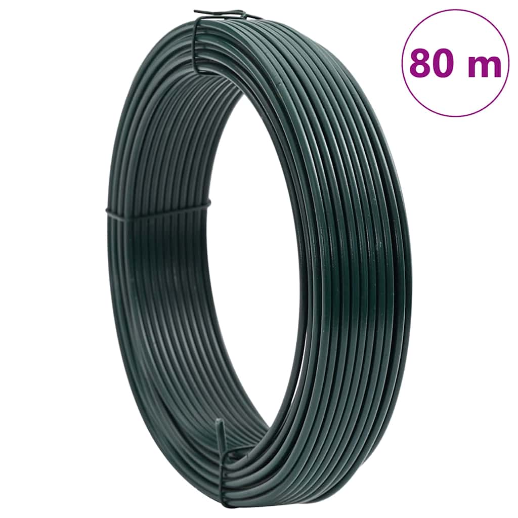 Filo di recinzione Verde 80 m PVC