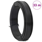 Filo di recinzione in PVC antracite 33 m