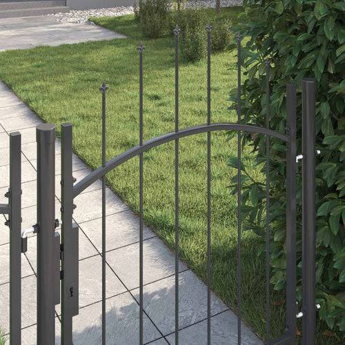 Cancello da giardino Woerden Grigio 100 x 100 cm Acciaio