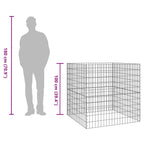 Compostatore Quadrato 100 x 100 x 100 cm Ferro