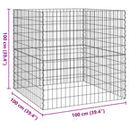 Compostatore Quadrato 100 x 100 x 100 cm Ferro
