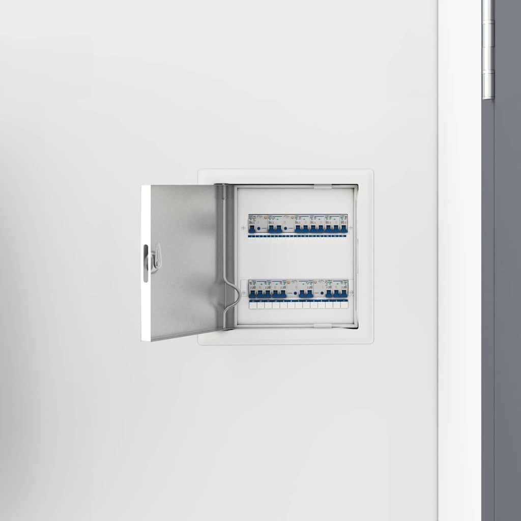 Pannello di Accesso 2 pz Bianco 23 x 23 x 3 cm Acciaio