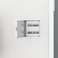 Pannello di Accesso 2 pz Bianco 23 x 23 x 3 cm Acciaio