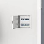 Pannello di Accesso 2 pz Bianco 23 x 23 x 3 cm Acciaio